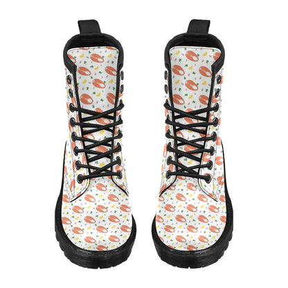Salmon Steak Print Design LKS303 Women's Boots