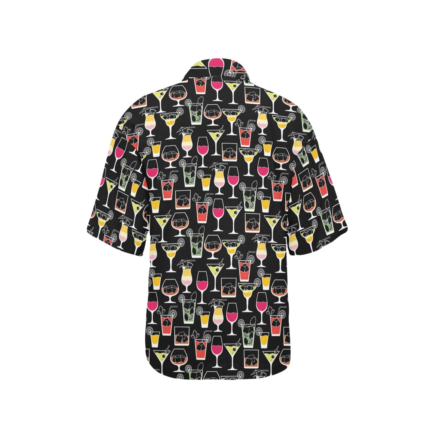 Cocktail Pattern Print Design 01 Women's Hawaiian Shirt