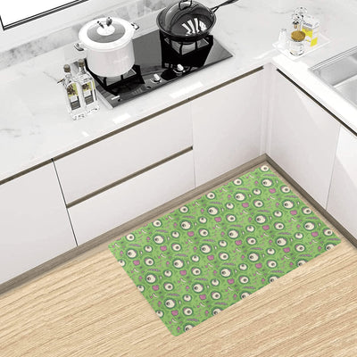 Zombie Eyes Design Pattern Print Kitchen Mat