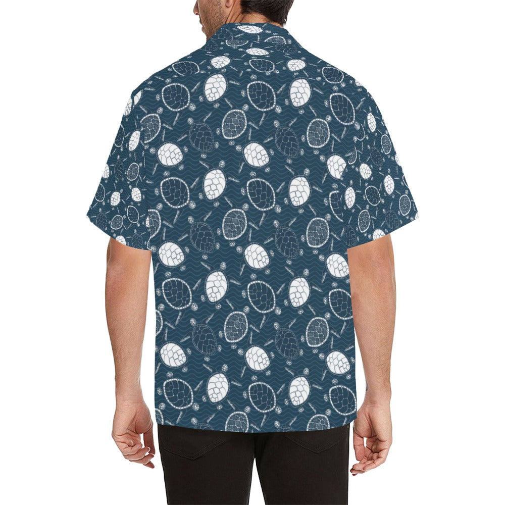 Sea Turtle Print Design LKS3015 Men's Hawaiian Shirt