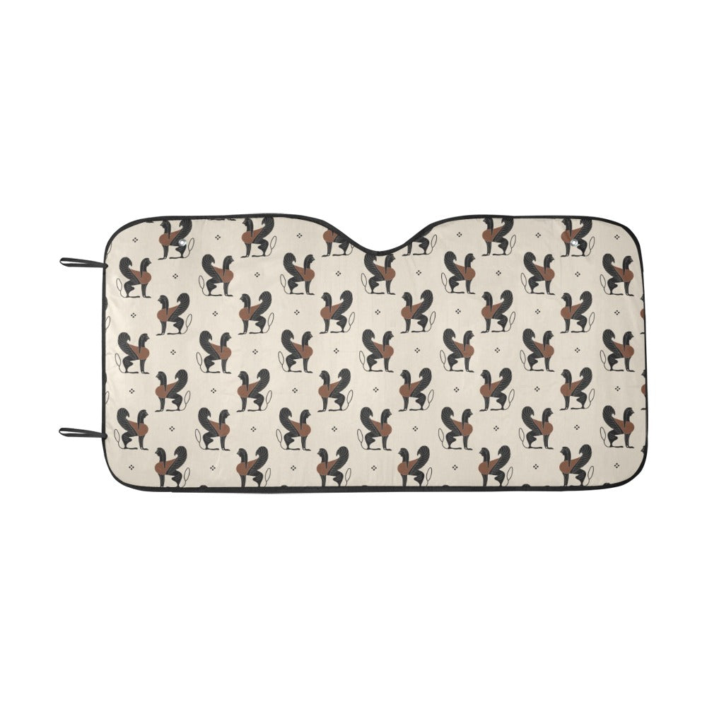 Ancient Greek Print Design LKS3010 Car front Windshield Sun Shade