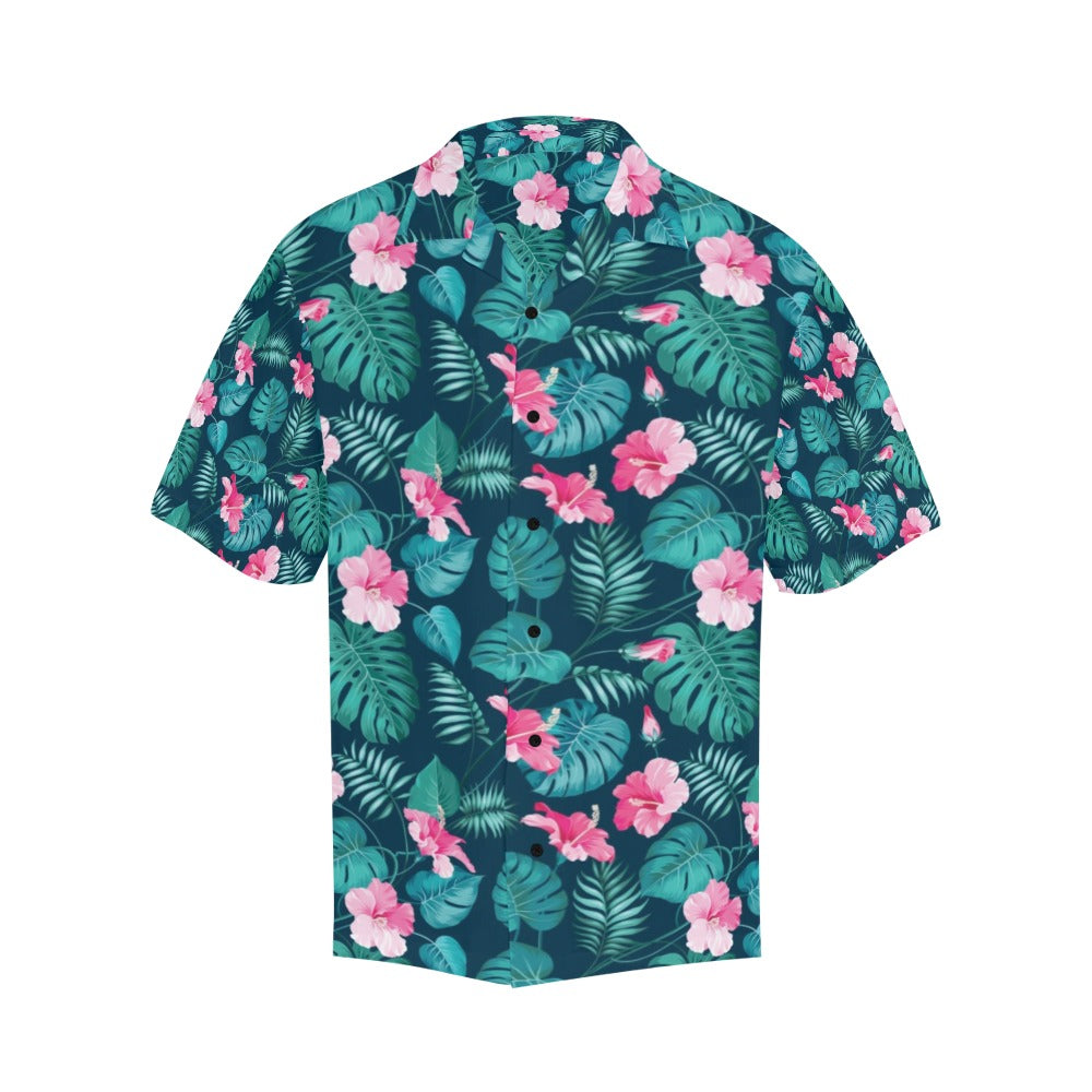 Summer Floral Print Design LKS301 Men's Hawaiian Shirt