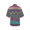 Multicolor Tribal aztec Women's Hawaiian Shirt