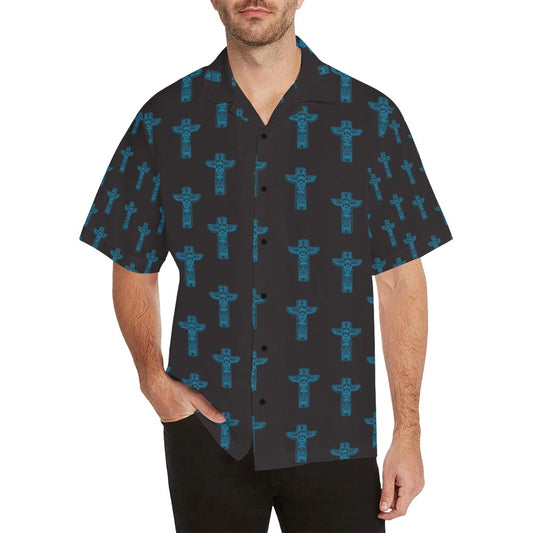 Totem Print Design LKS304 Men's Hawaiian Shirt