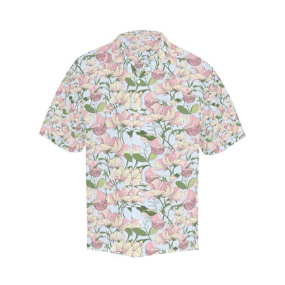 Sweet Pea Print Design LKS304 Men's Hawaiian Shirt