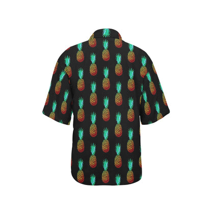 Pineapple Pattern Print Design A05 Women's Hawaiian Shirt