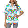 Unicorn Rainbow Women's Hawaiian Shirt