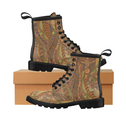 Maori Ornament Design Print Women's Boots