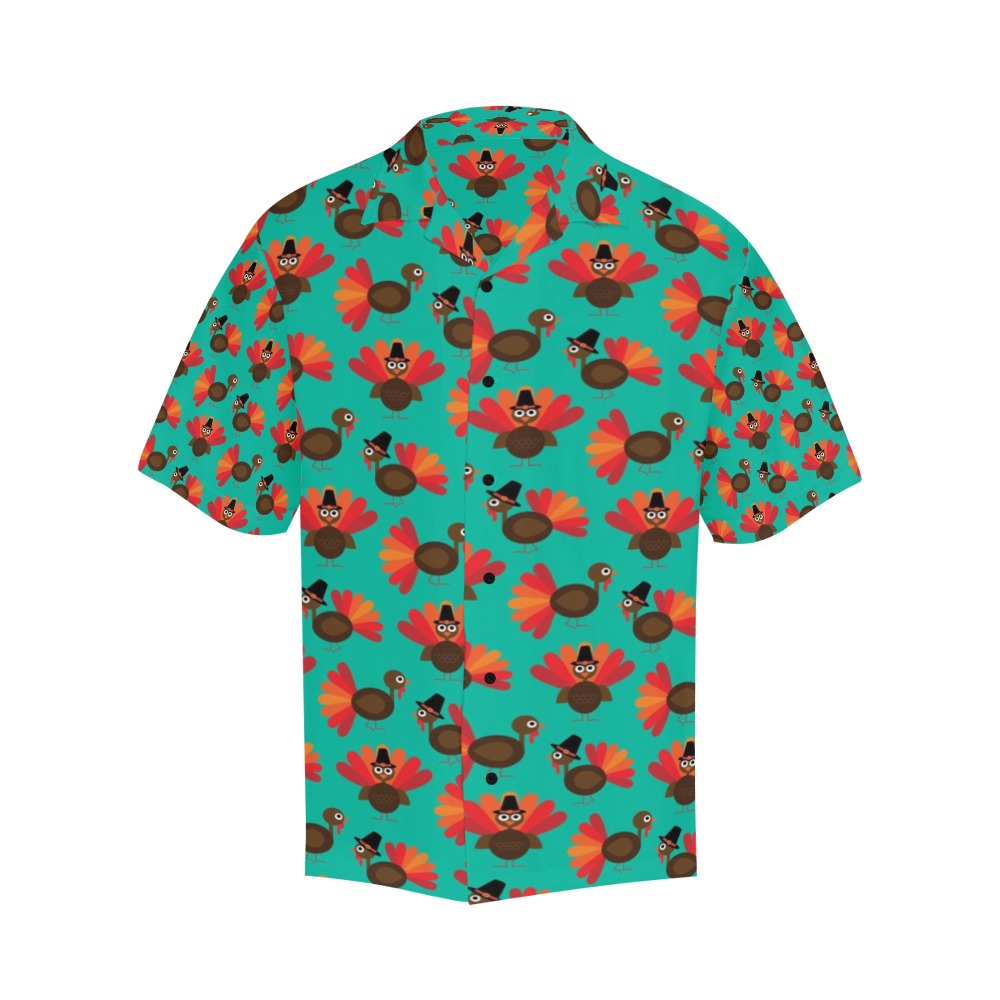 Thanksgiving Print Design LKS307 Men's Hawaiian Shirt