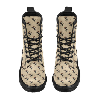 Ancient Greek Print Design LKS3011 Women's Boots