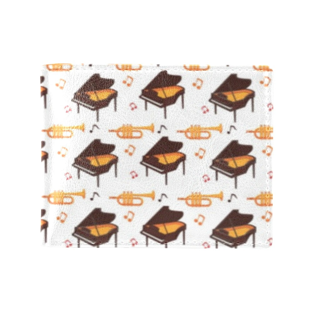 Piano Print Design LKS406 Men's ID Card Wallet