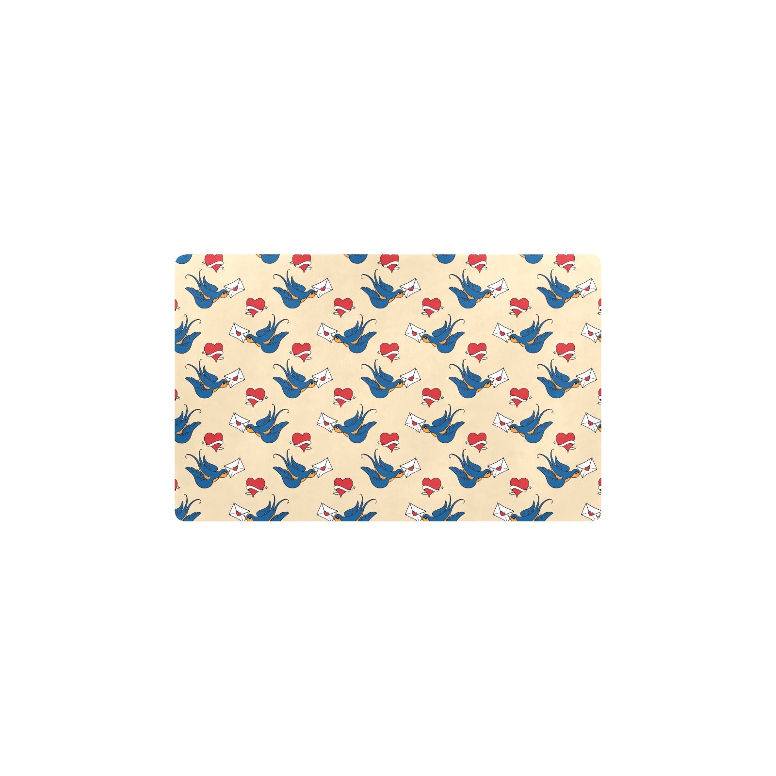 Swallow Bird Pattern Print Design 05 Kitchen Mat