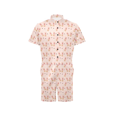 Chihuahua Pattern Print Design 04 Men's Romper