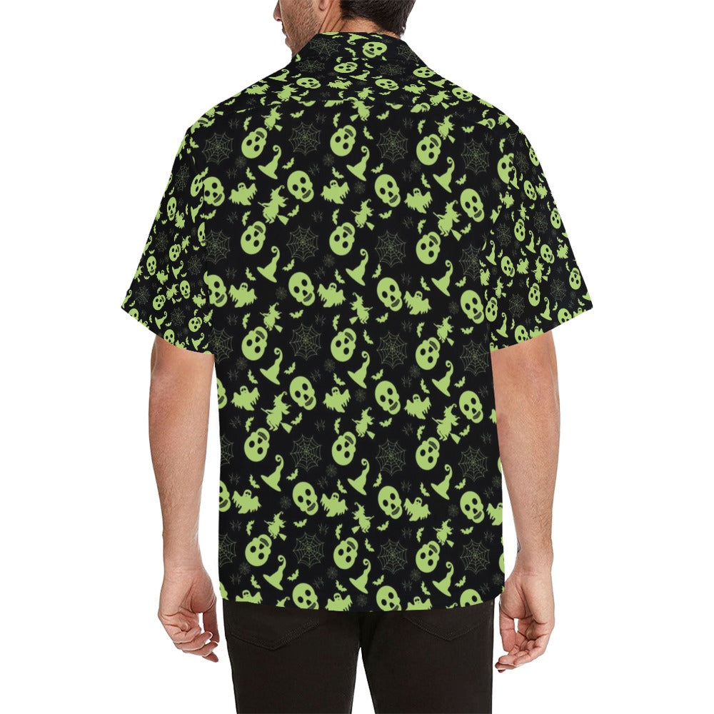 Witch Halloween Print Design LKS306 Men's Hawaiian Shirt