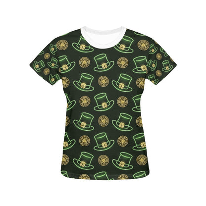 St Patricks Day Print Design LKS308 Women's  T-shirt