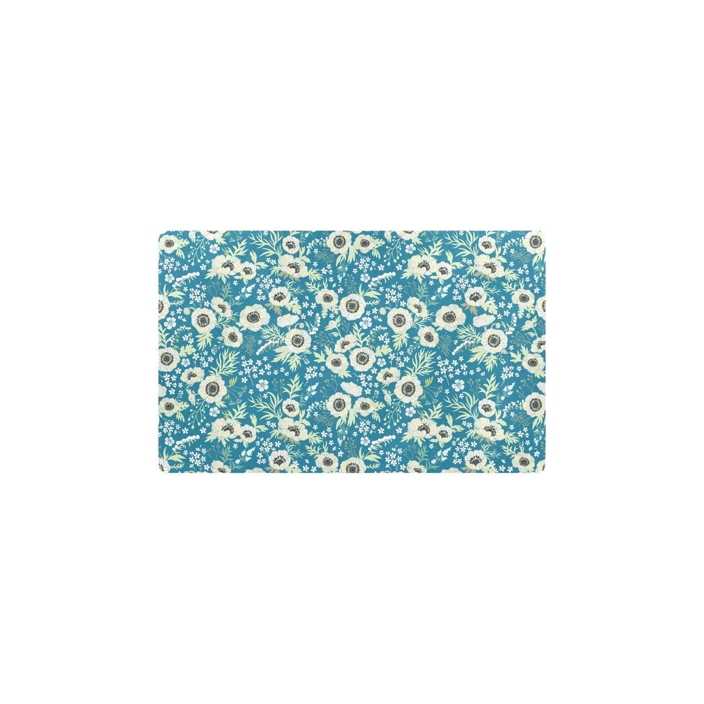 Anemone Pattern Print Design 01 Kitchen Mat