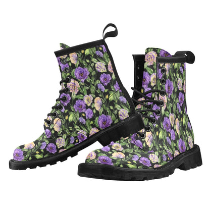Lisianthus Pattern Print Design LT02 Women's Boots