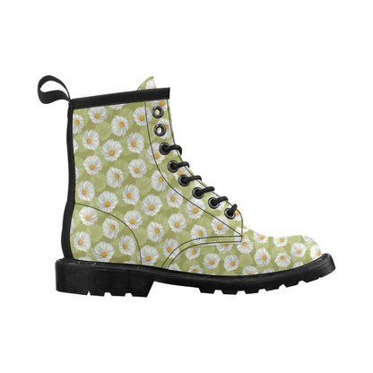 Daisy Pattern Print Design DS06 Women's Boots