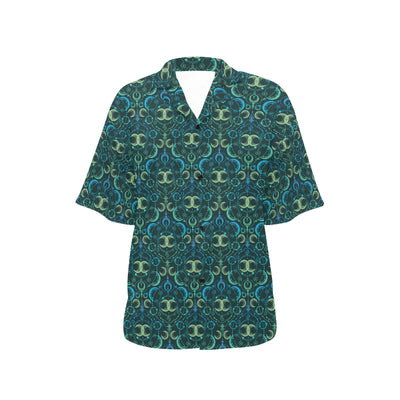 Celestial Pattern Print Design 07 Women's Hawaiian Shirt