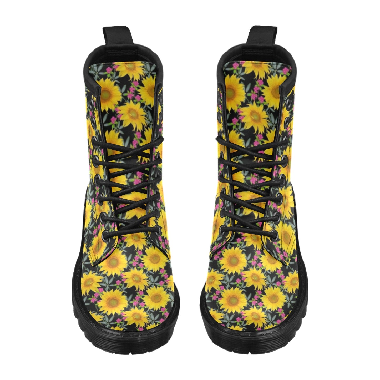 Sunflower Pattern Print Design SF014 Women's Boots