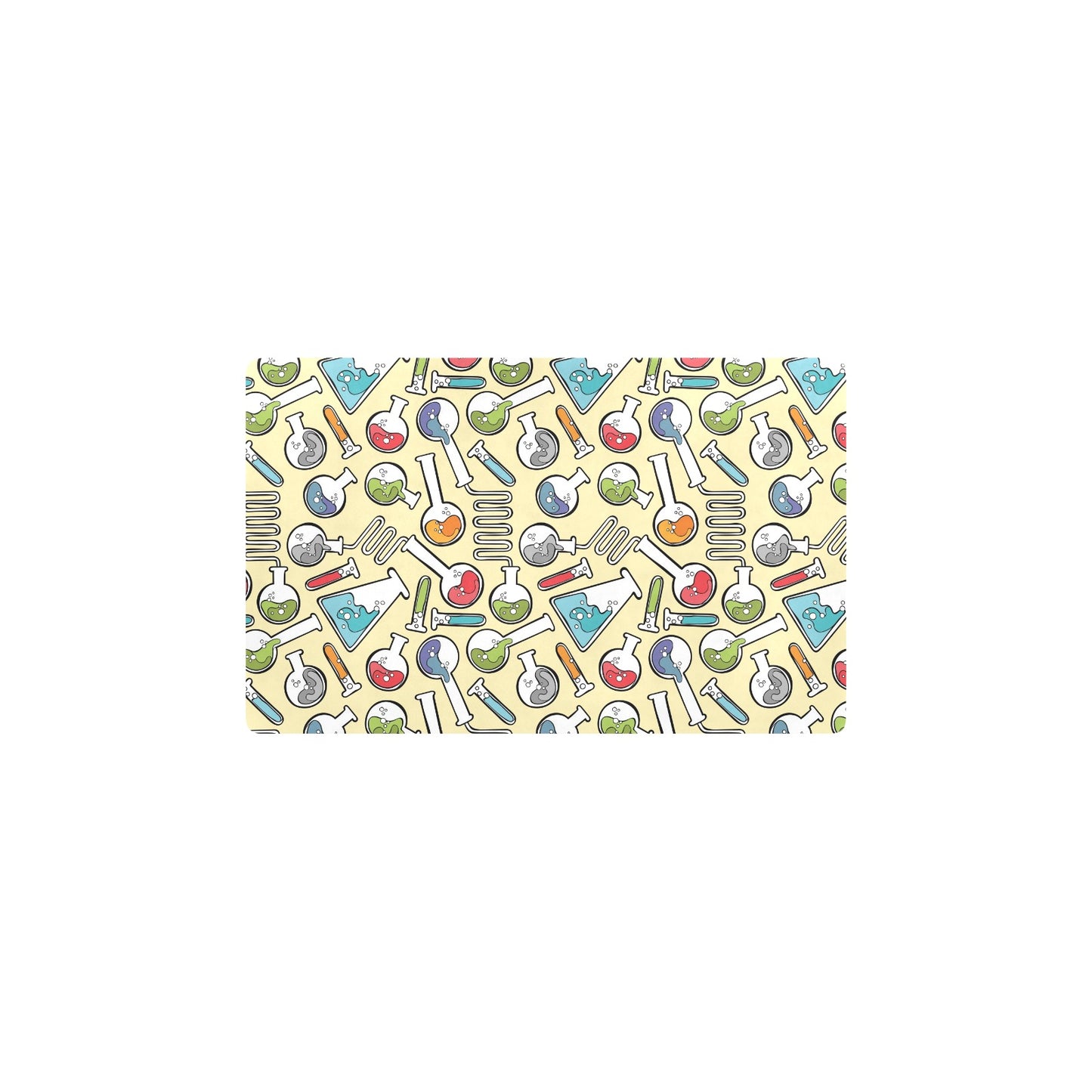 Chemical Pattern Print Design 04 Kitchen Mat