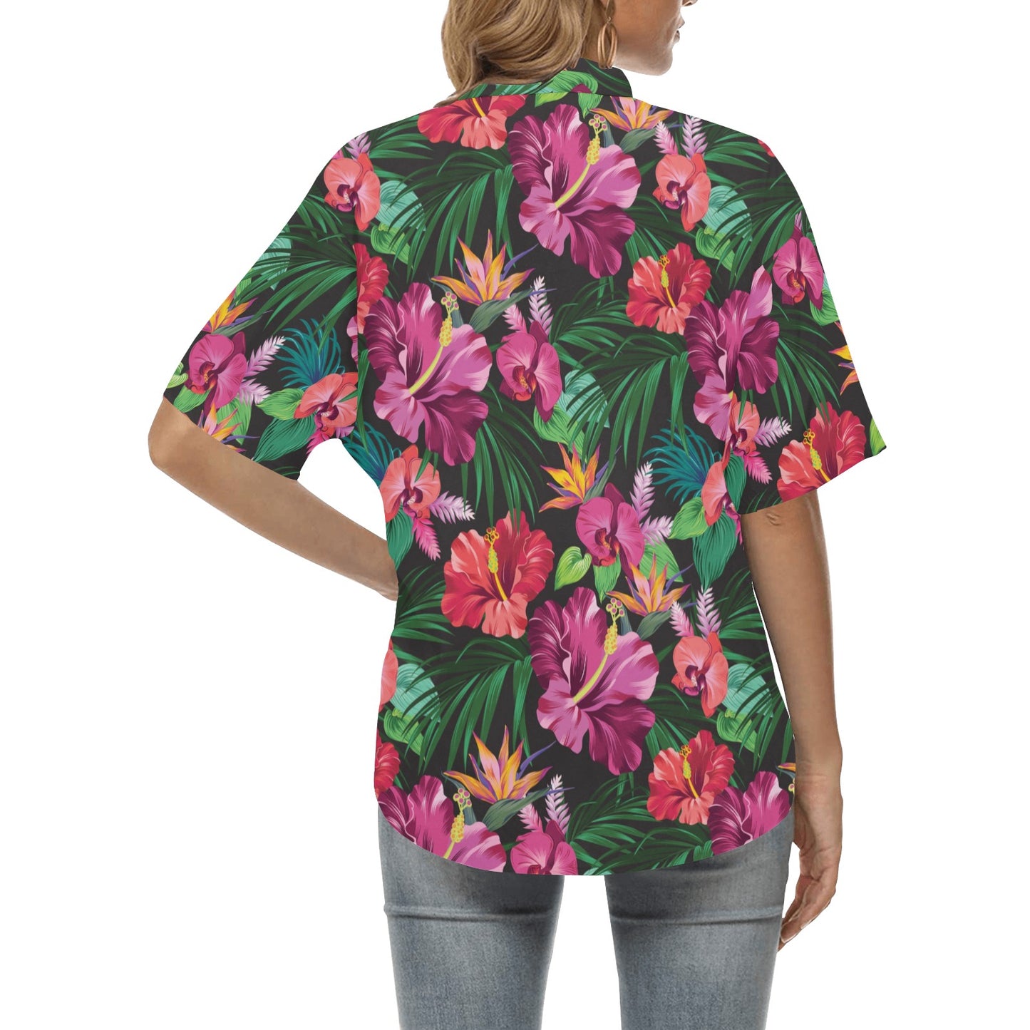 Hawaiian Flower Hibiscus tropical Women's Hawaiian Shirt