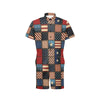 American flag Patchwork Design Men's Romper