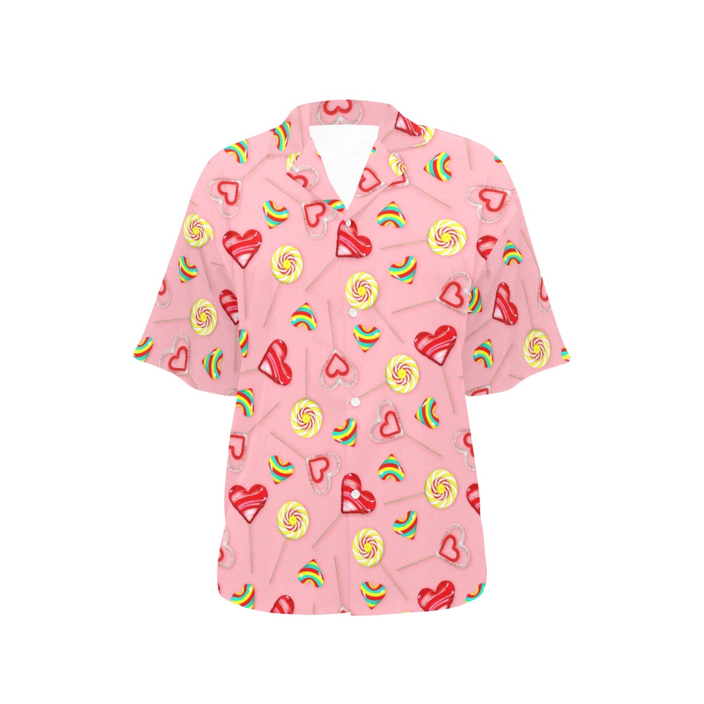 Lollipop Pattern Print Design LL05 Women's Hawaiian Shirt