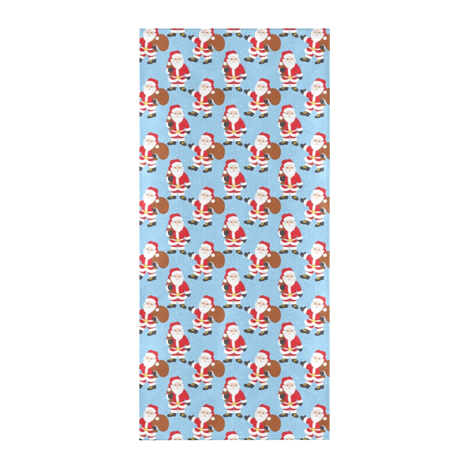 Santa Christmas Themed Print Design LKS305 Beach Towel 32" x 71"