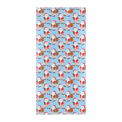 Santa Christmas Themed Print Design LKS305 Beach Towel 32" x 71"