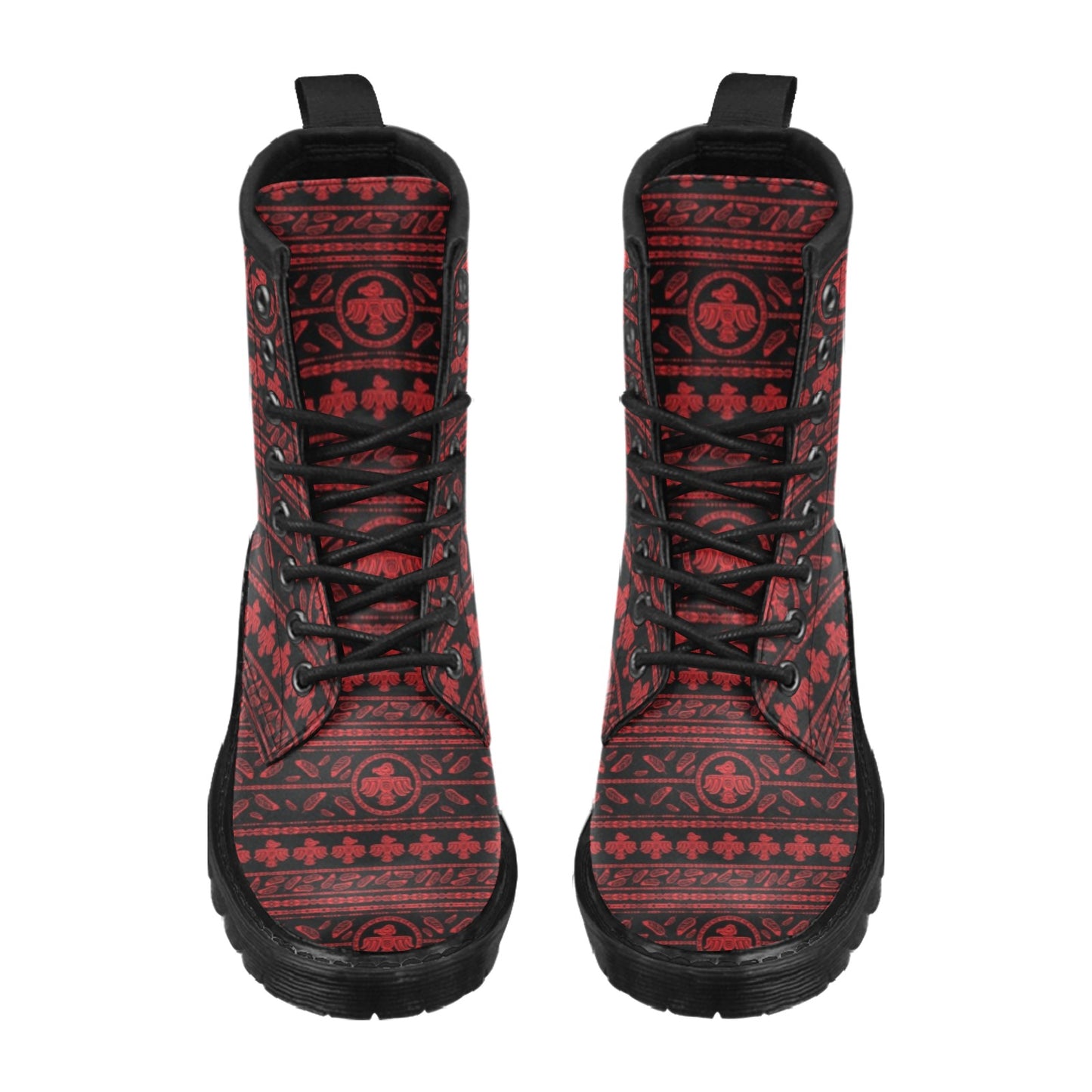 Native American Eagle Themed Print Women's Boots