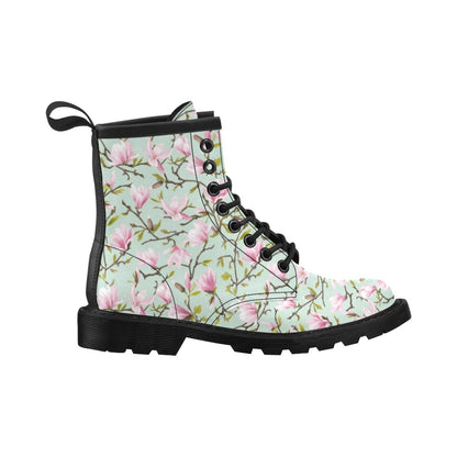 Magnolia Pattern Print Design MAG04 Women's Boots