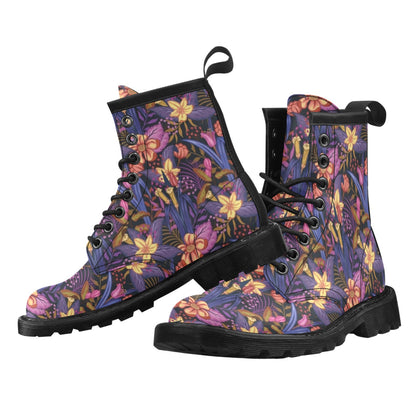 Lily Pattern Print Design LY016 Women's Boots