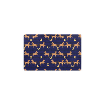 Horse Luxury Themed Pattern Print Kitchen Mat