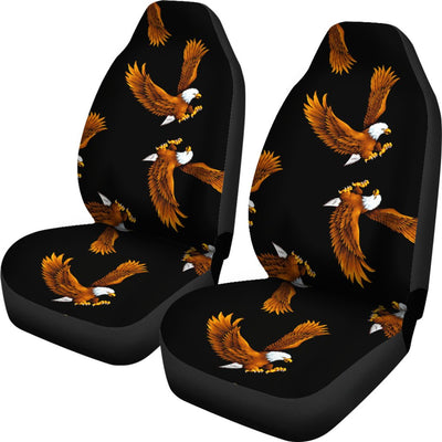 Eagles Print Pattern Universal Fit Car Seat Covers