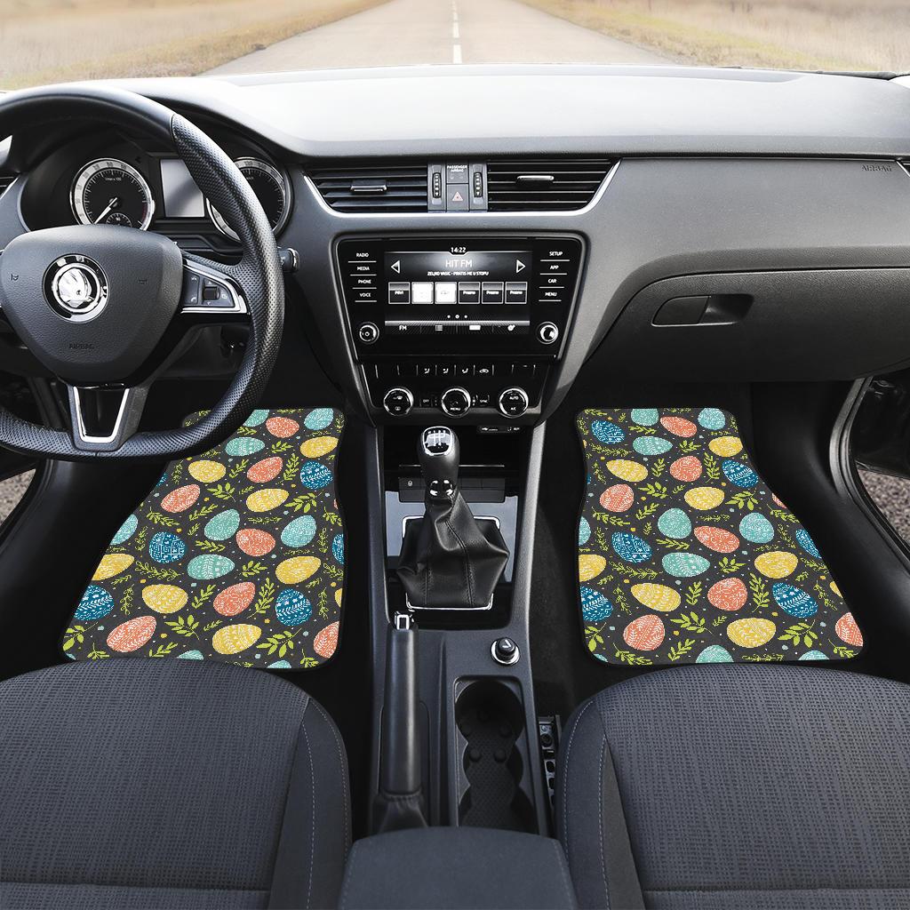 Easter Eggs Pattern Print Design RB01 Car Floor Mats-JorJune