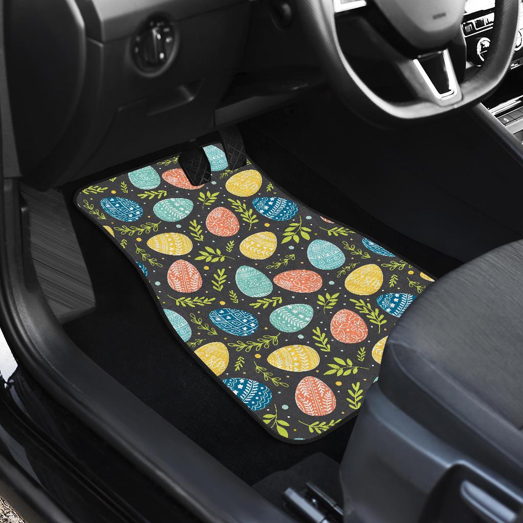 Easter Eggs Pattern Print Design RB01 Car Floor Mats-JorJune
