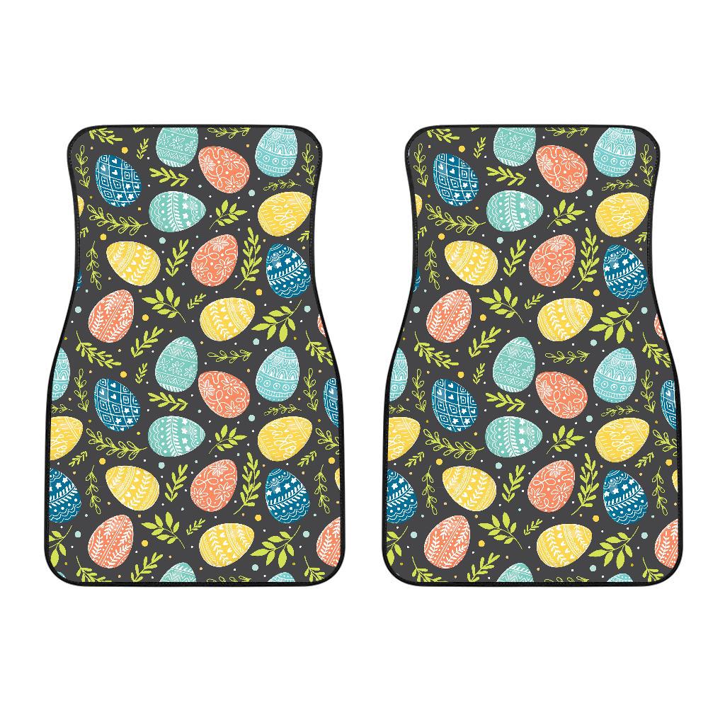 Easter Eggs Pattern Print Design RB01 Car Floor Mats-JorJune