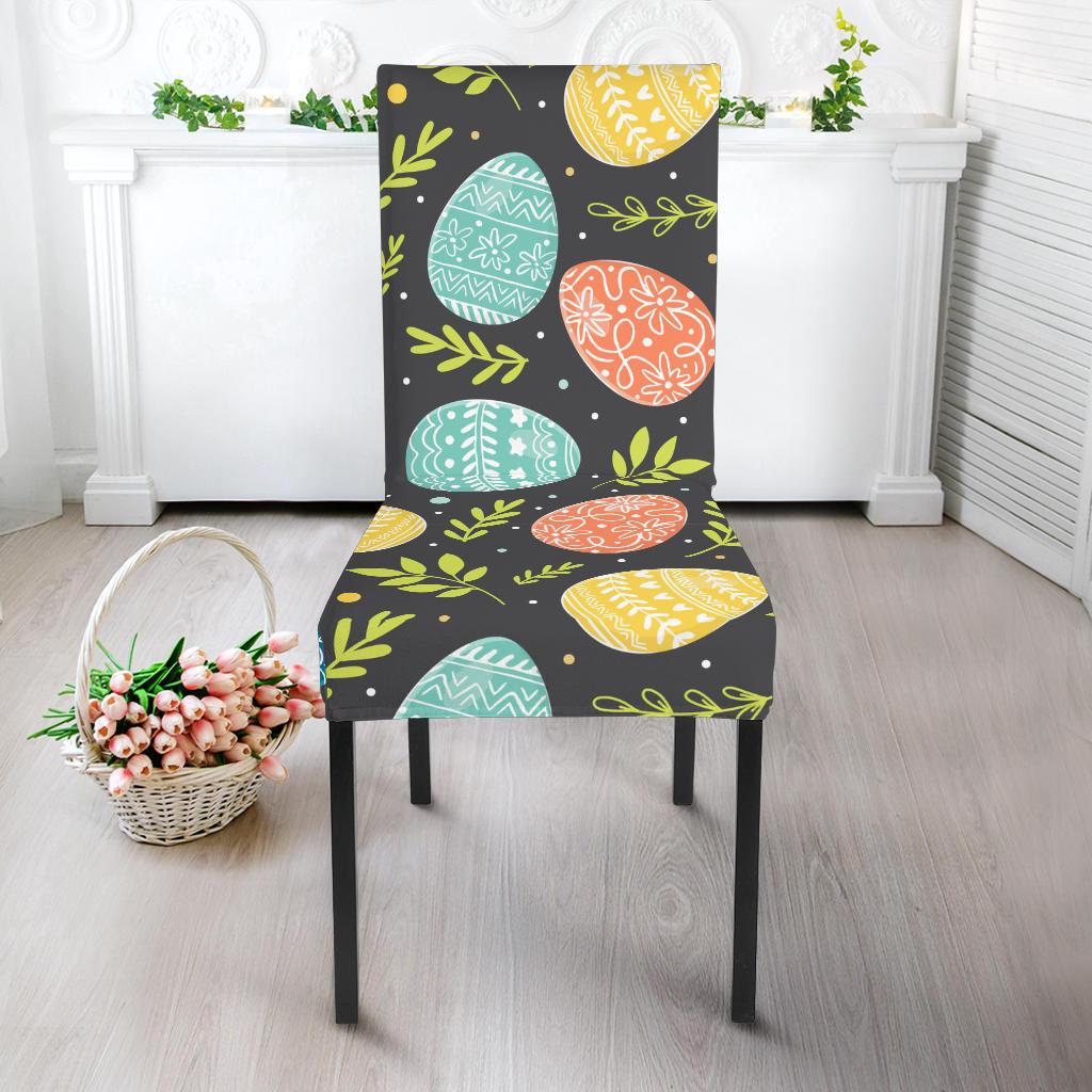 Easter Eggs Pattern Print Design RB01 Dining Chair Slipcover-JORJUNE.COM