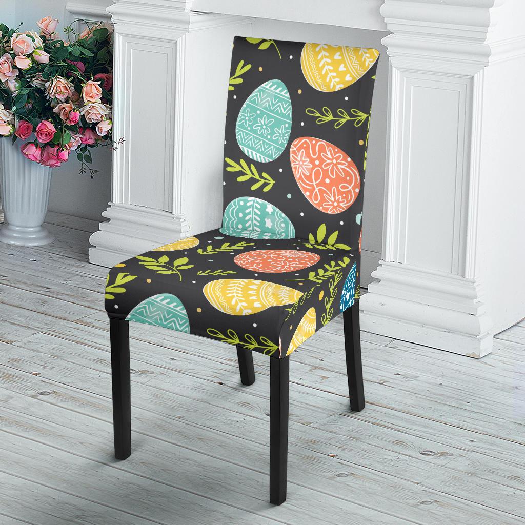 Easter Eggs Pattern Print Design RB01 Dining Chair Slipcover-JORJUNE.COM