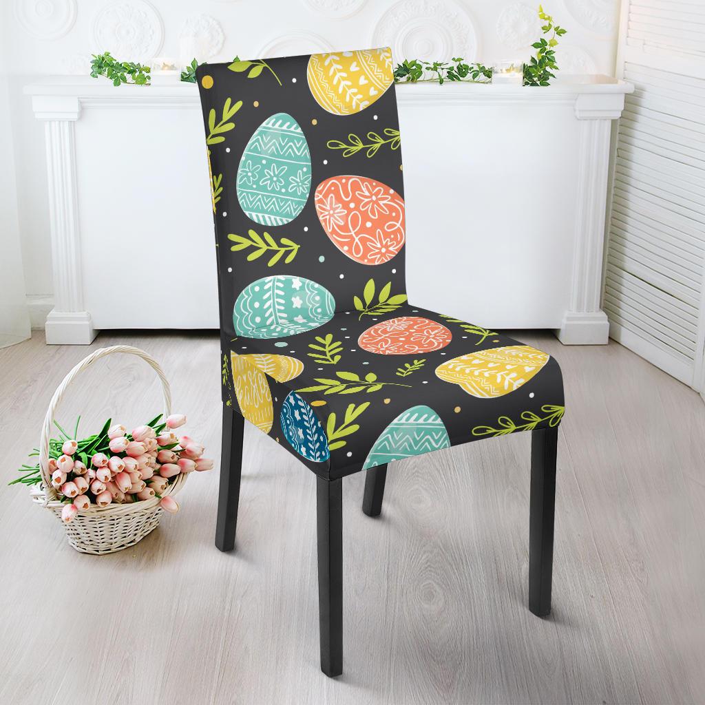 Easter Eggs Pattern Print Design RB01 Dining Chair Slipcover-JORJUNE.COM