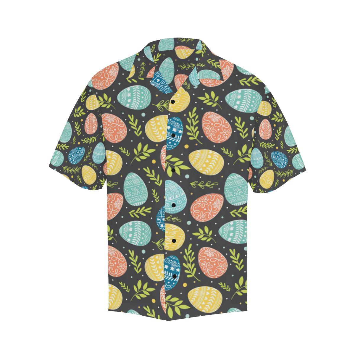 Easter Eggs Pattern Print Design RB01 Men Hawaiian Shirt-JorJune
