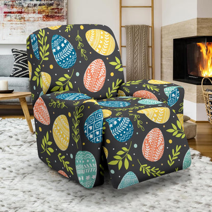 Easter Eggs Pattern Print Design RB01 Recliner Slipcover-JORJUNE.COM