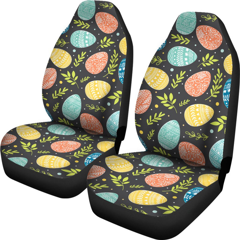 Easter Eggs Pattern Print Design RB01 Universal Fit Car Seat Covers-JorJune