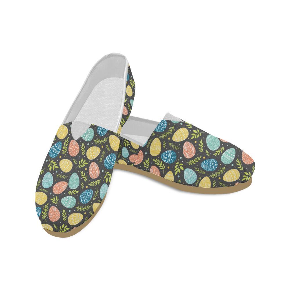 Easter Eggs Pattern Print Design RB01 Women Casual Shoes-JorJune.com