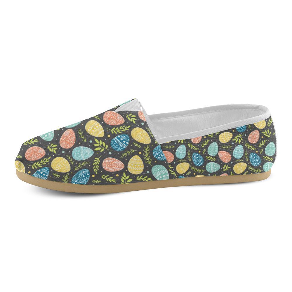 Easter Eggs Pattern Print Design RB01 Women Casual Shoes-JorJune.com