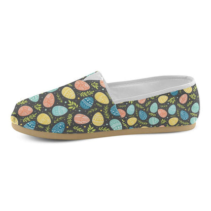 Easter Eggs Pattern Print Design RB01 Women Casual Shoes-JorJune.com