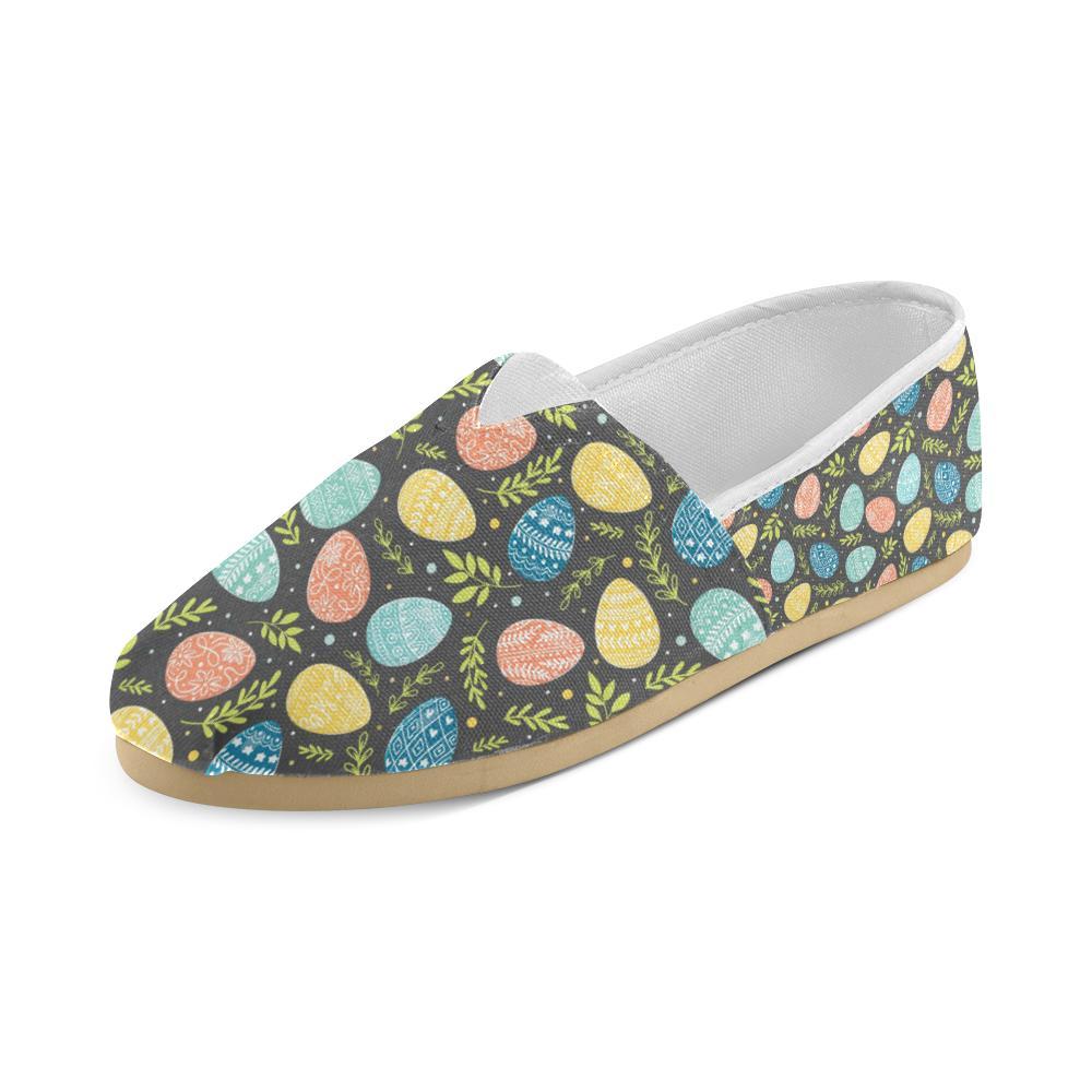 Easter Eggs Pattern Print Design RB01 Women Casual Shoes-JorJune.com