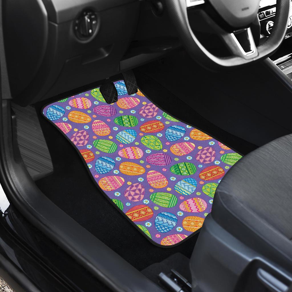 Easter Eggs Pattern Print Design RB010 Car Floor Mats-JorJune