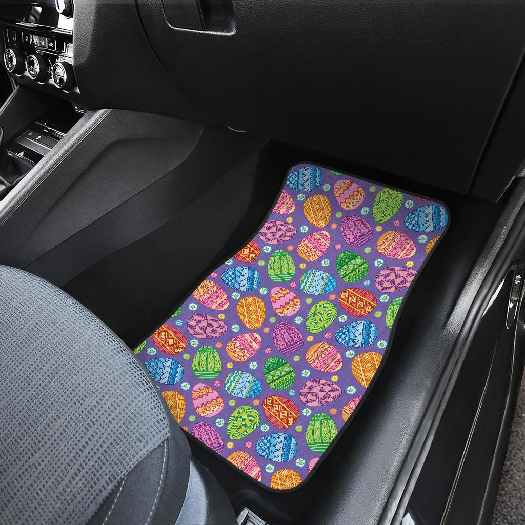 Easter Eggs Pattern Print Design RB010 Car Floor Mats-JorJune
